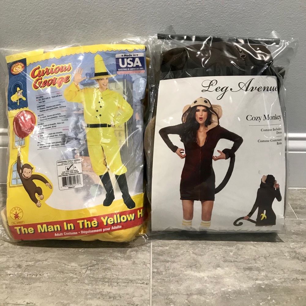 His & Hers Curious George Costumes